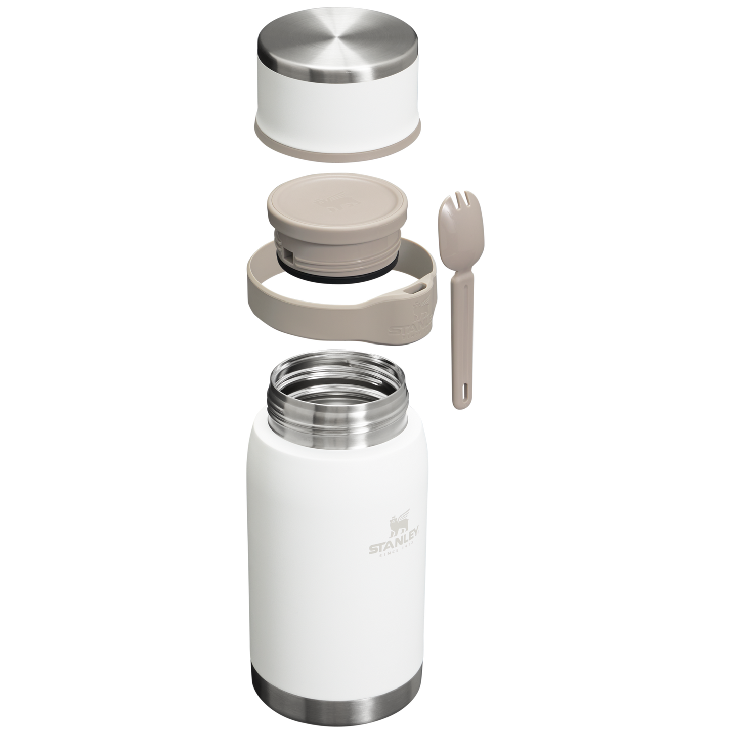 Stanley 36 oz To-Go Food Jar with Spork in Frost