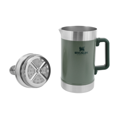 Stanley Stainless Steel Stay Hot French Press in Hammertone Green