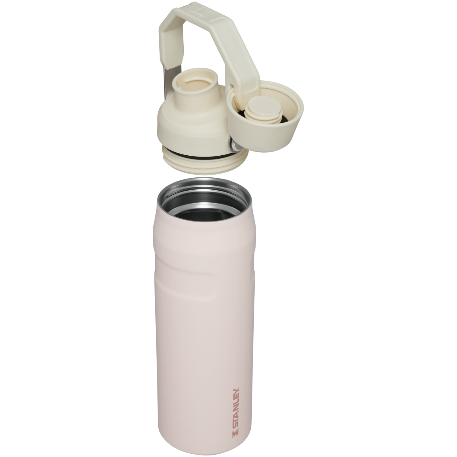 Stanley IceFlow Water Bottle with Fast Flow Lid 24 OZ In Rose Quartz Blue