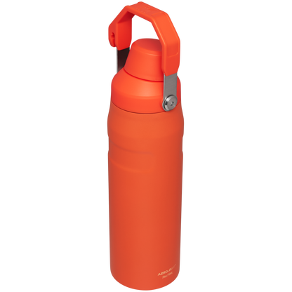 Stanley IceFlow Water Bottle with Fast Flow Lid 24 OZ In Tigerlily Orange