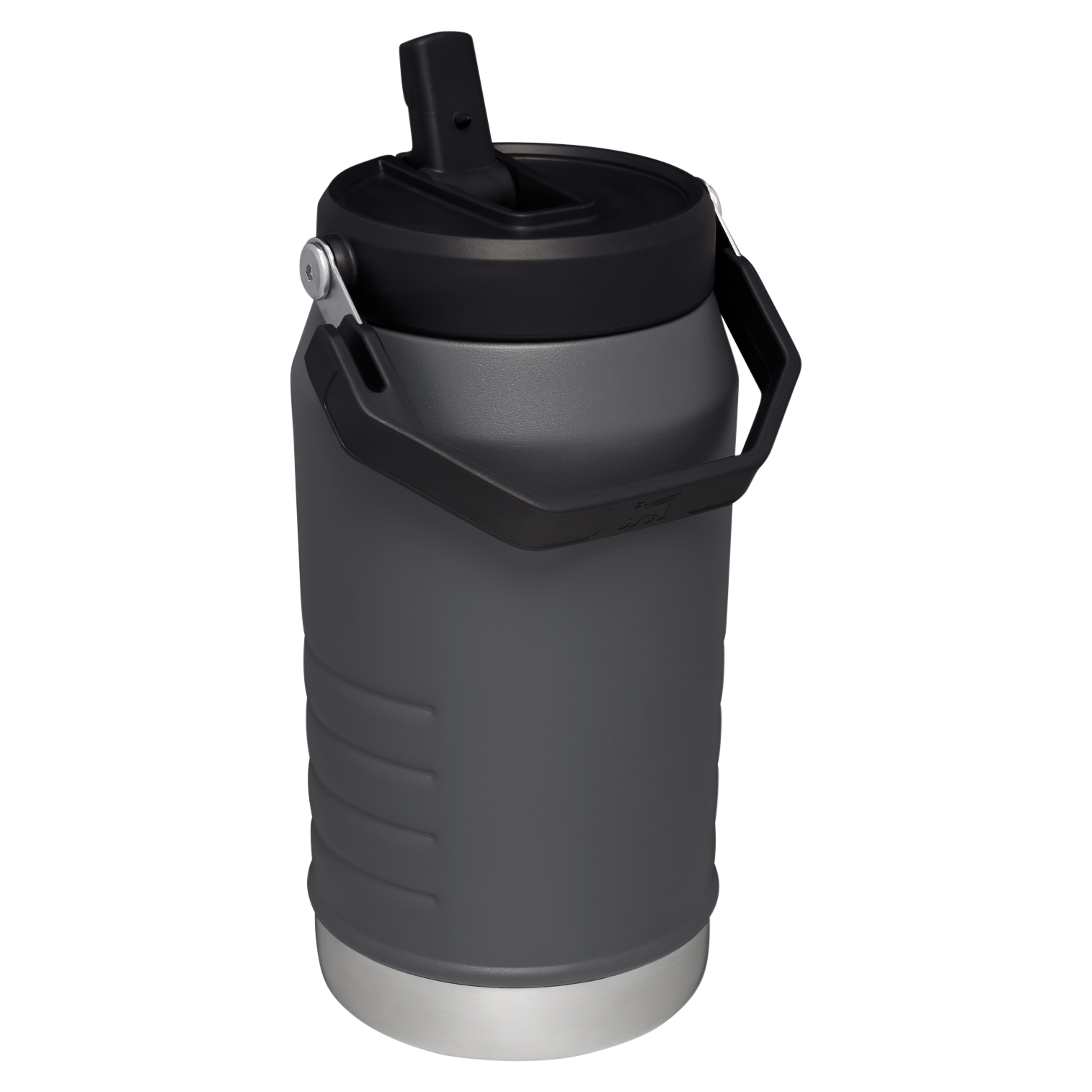 Stanley IceFlow 64 oz Stainless Steel Tumbler in Charcoal Black with flip straw lid