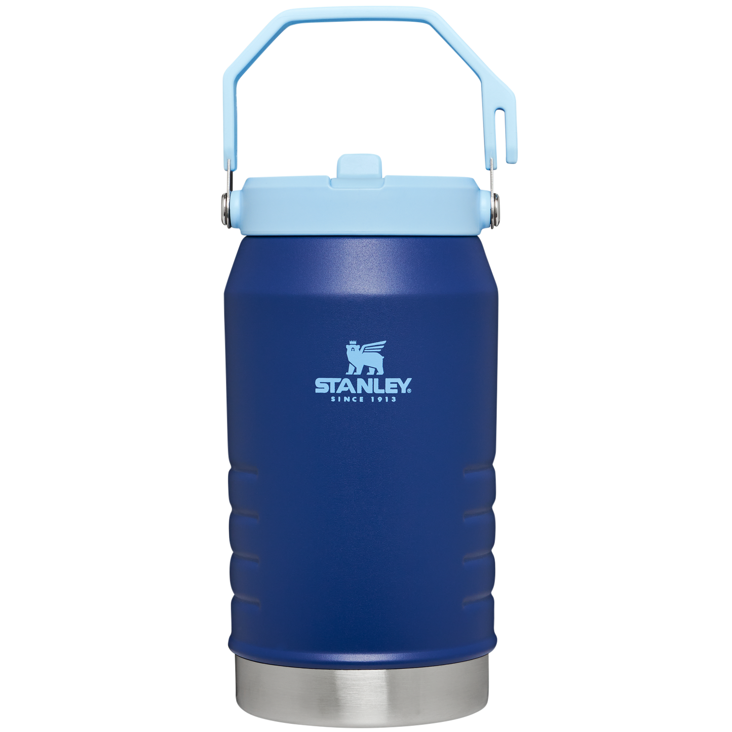 Stanley IceFlow 64 oz Stainless Steel Tumbler in Lapis with flip straw lid