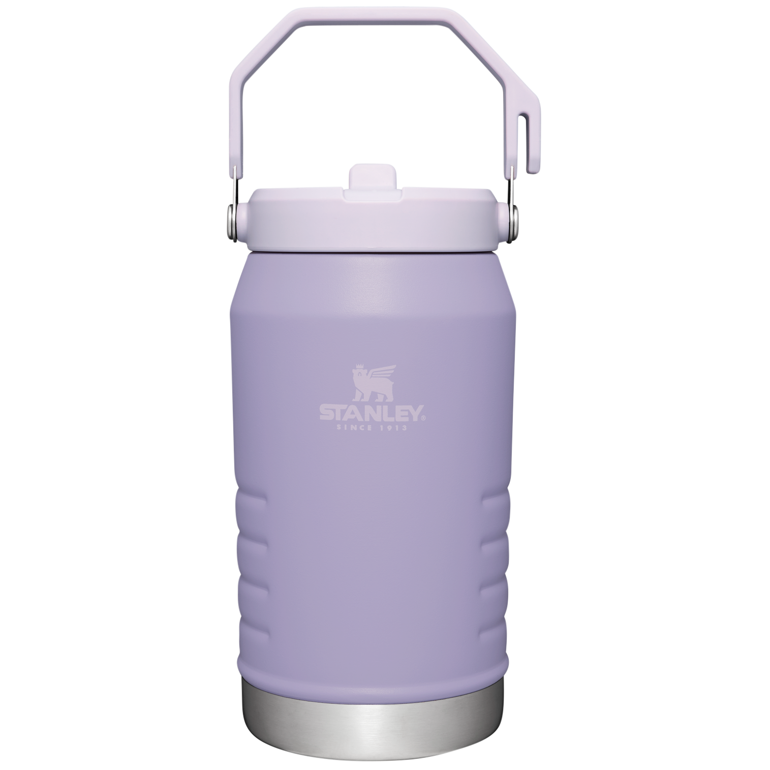 Stanley IceFlow 64 oz Stainless Steel Tumbler in Lavender with flip straw lid