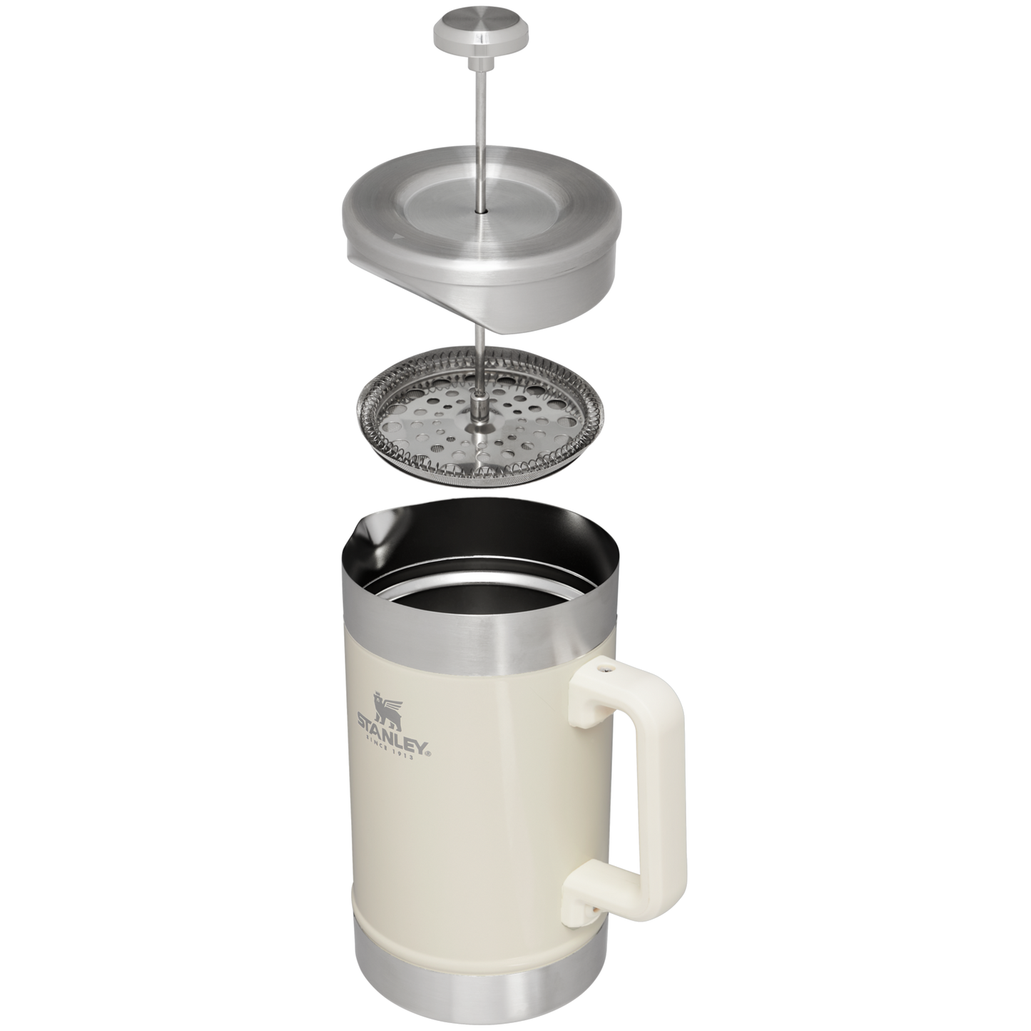 Stanley Stainless Steel Stay Hot French Press in Cream Gloss
