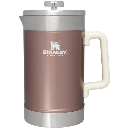 Stanley Stainless Steel Stay Hot French Press in Rose Quartz Glow