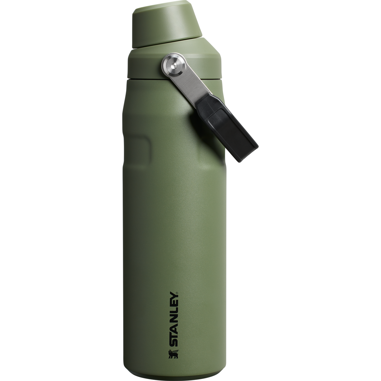 Stanley IceFlow Water Bottle with Fast Flow Lid 24 OZ In Dried Pine Green
