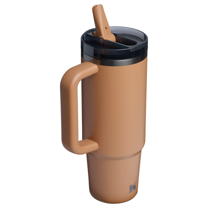 The Stanley Quencher ProTour Flip Straw Insulated Tumbler 30 OZ Cup In Camel