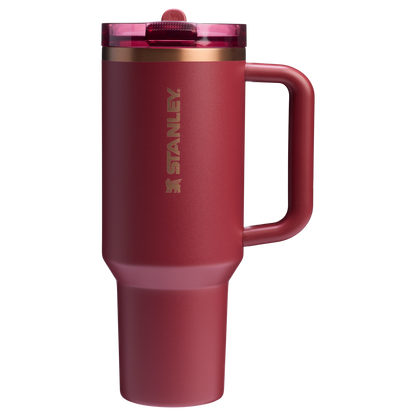 The Stanley Quencher ProTour Flip Straw Insluated Tumbler 40 Oz in Gilded Pomegranate
