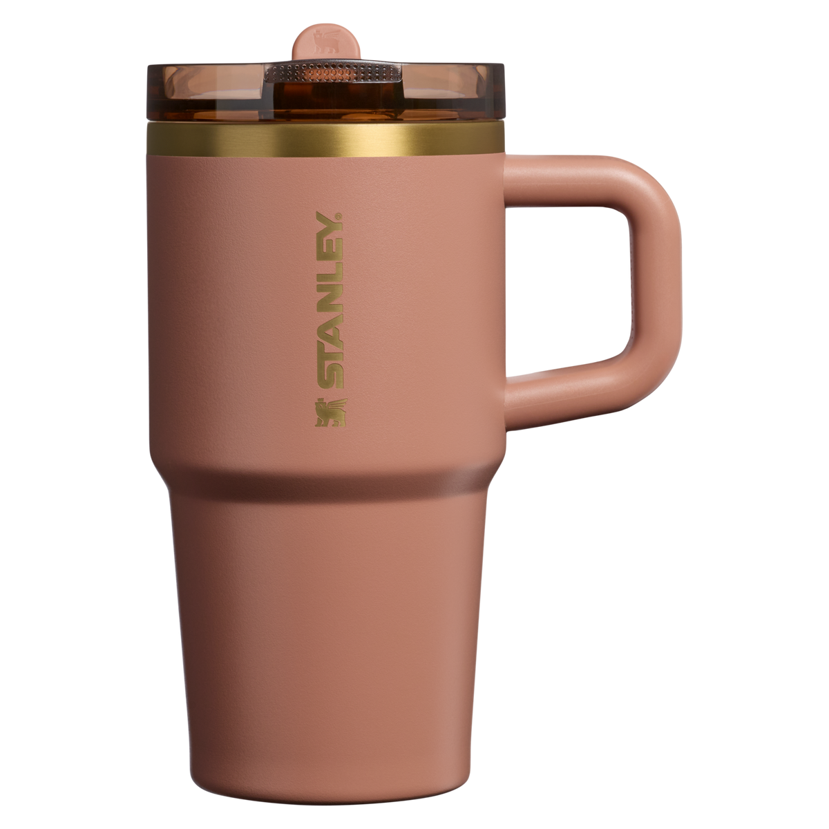 Stanley Quencher 20 OZ ProTour Flip Straw Stainless Steel Tumbler In Mocha Latte Brown