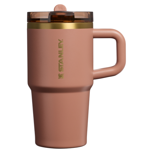 Stanley Quencher 20 OZ ProTour Flip Straw Stainless Steel Tumbler In Mocha Latte Brown