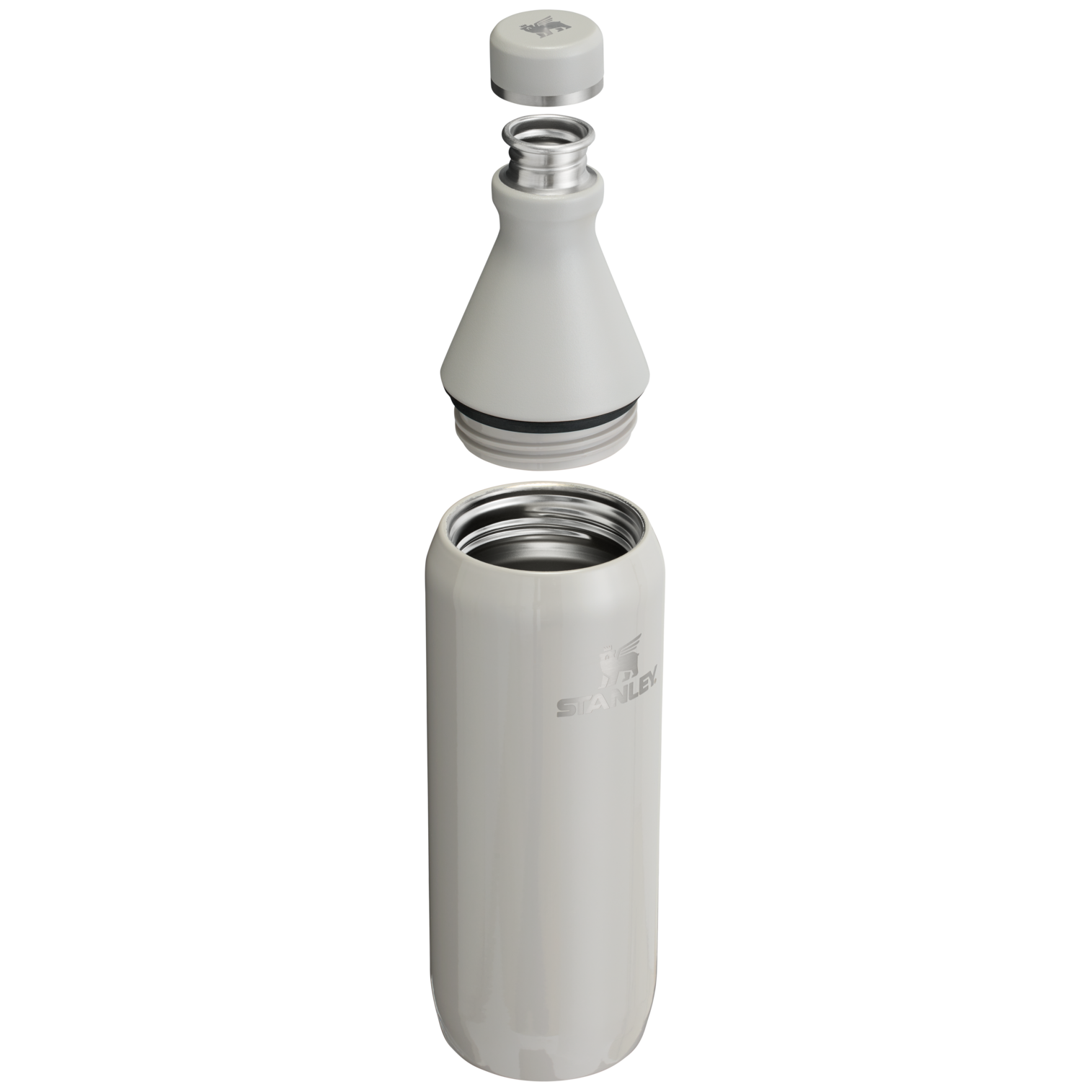 Stanley All Day Slim Water Bottle 20 OZ In Ash Grey Gloss