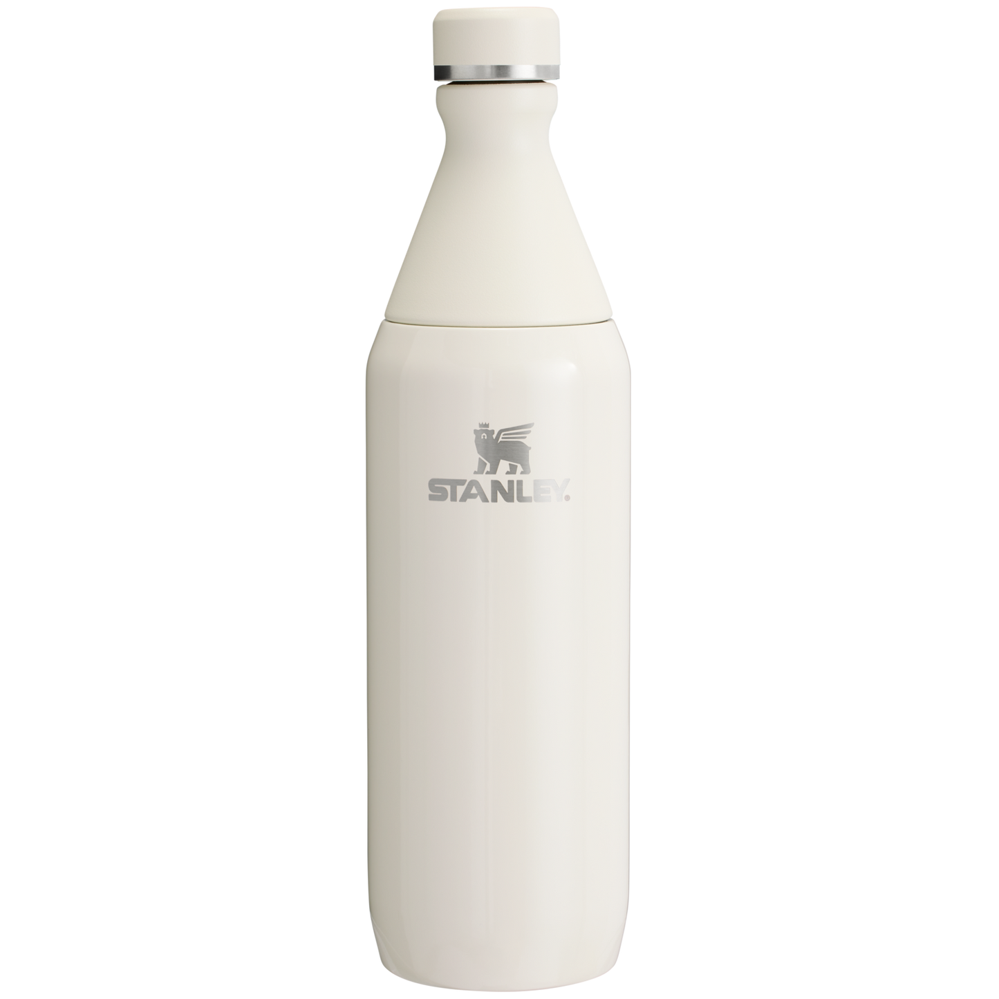 Stanley All Day Slim Water Bottle 20 OZ In Cream White Gloss
