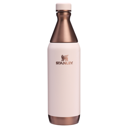 Stanley All Day Slim Water Bottle 20 OZ In Gilded Sugar Pink