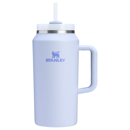 Stanley 64 OZ Quencher Flowstate Stainless Steel Tumbler In Dew Drop Purple With Straw And Handle