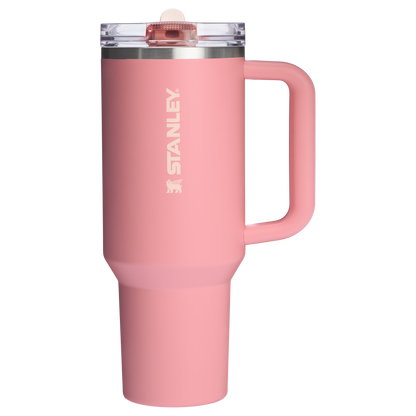 Stanley 40 OZ Quencher Flip Straw Tumbler With In Pink Mesa