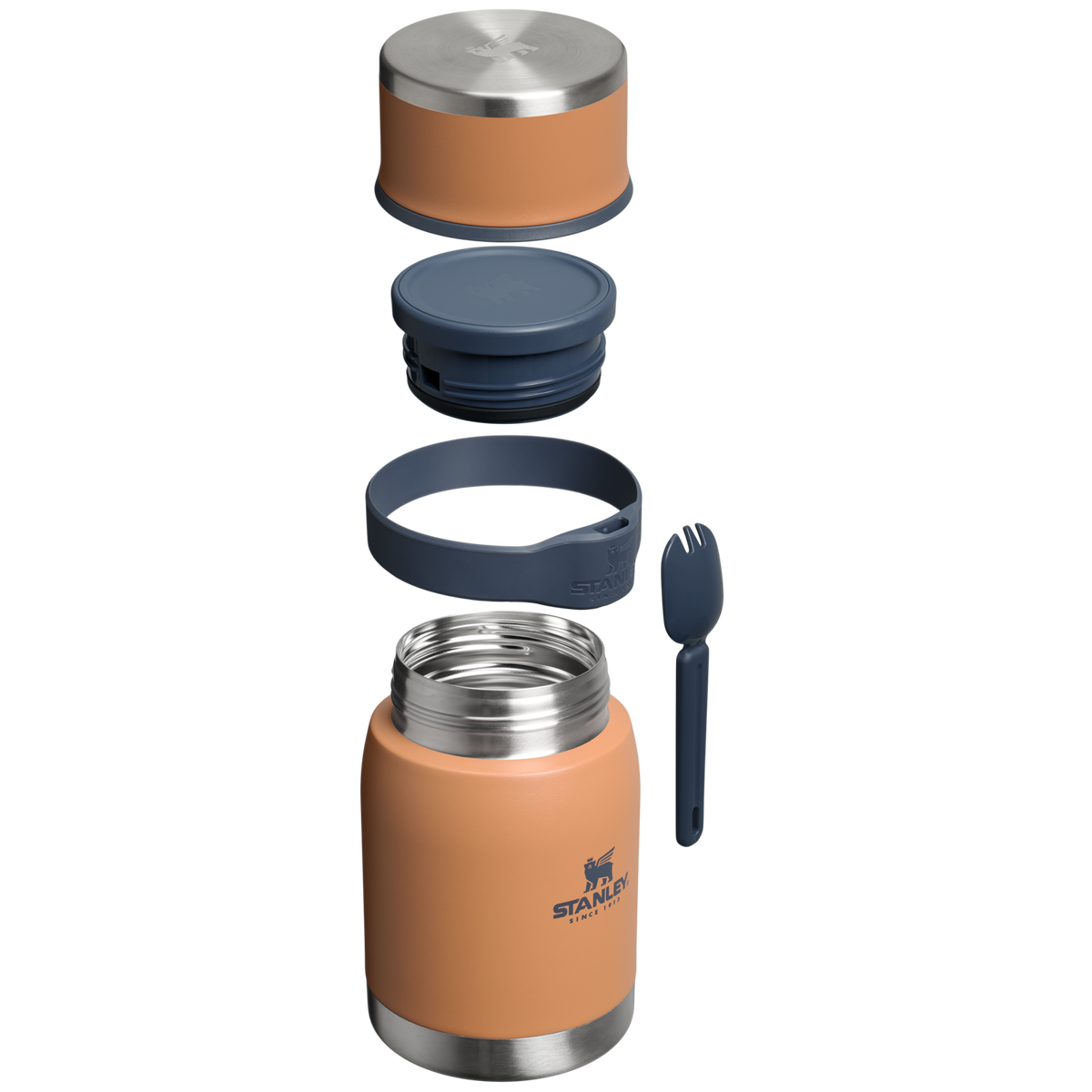 Stanley Adventure To-Go Insulated Food Jar With Spork 24OZ In Toast Tan