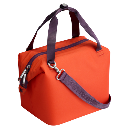 The All-Day Julienne Mini Soft Sided Cooler In Tigerlily Plum & Orange