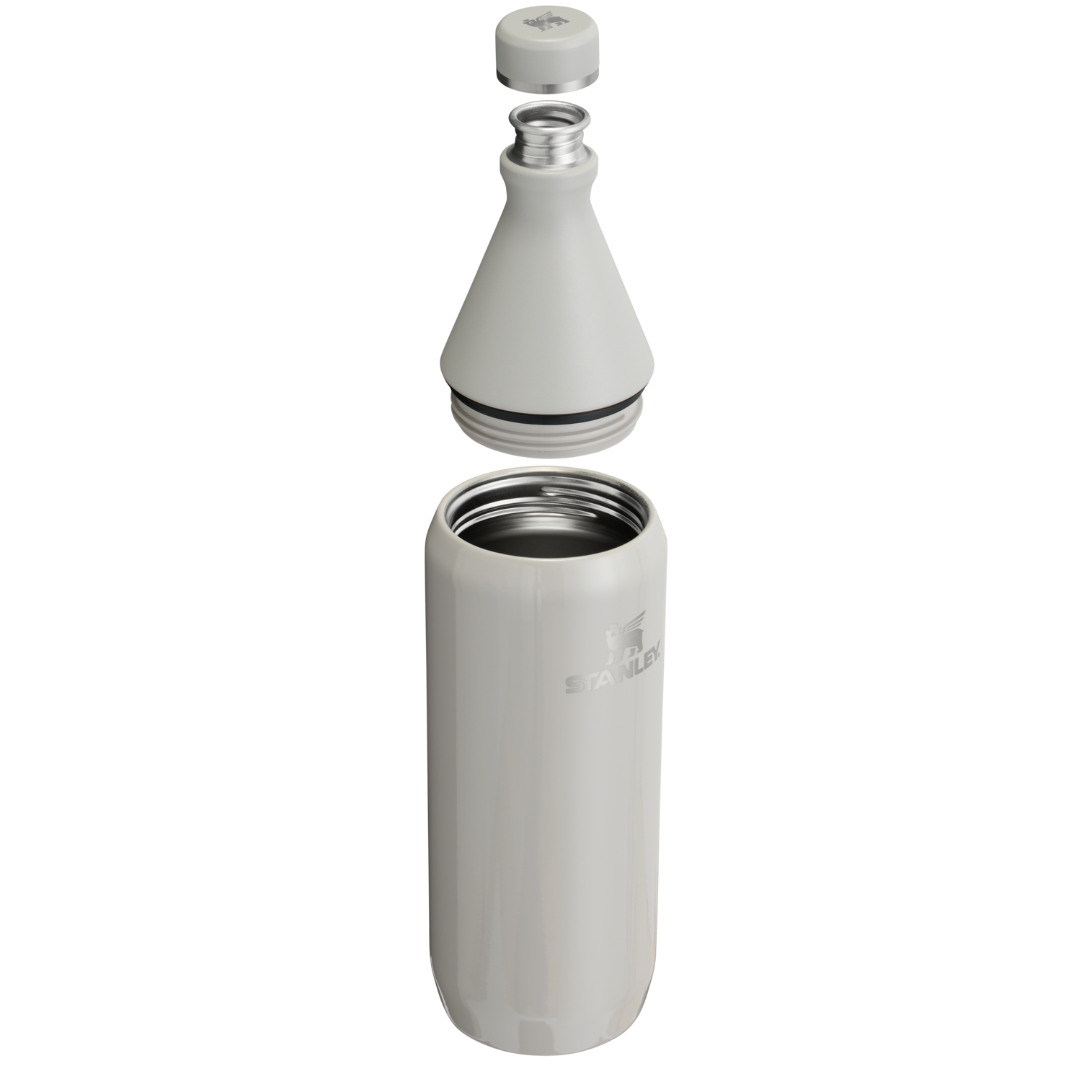Stanley Leak Proof 34 OZ All Day Slim Bottle with removable collar in Ash Gloss