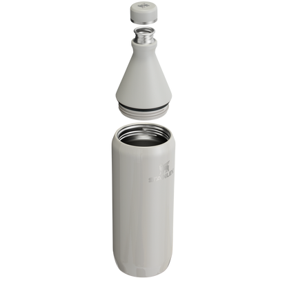 Stanley Leak Proof 34 OZ All Day Slim Bottle with removable collar in Ash Gloss