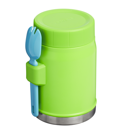 Stanley Heritage Vacuum Food Jar With Spork 14OZ In Bright Lime Green