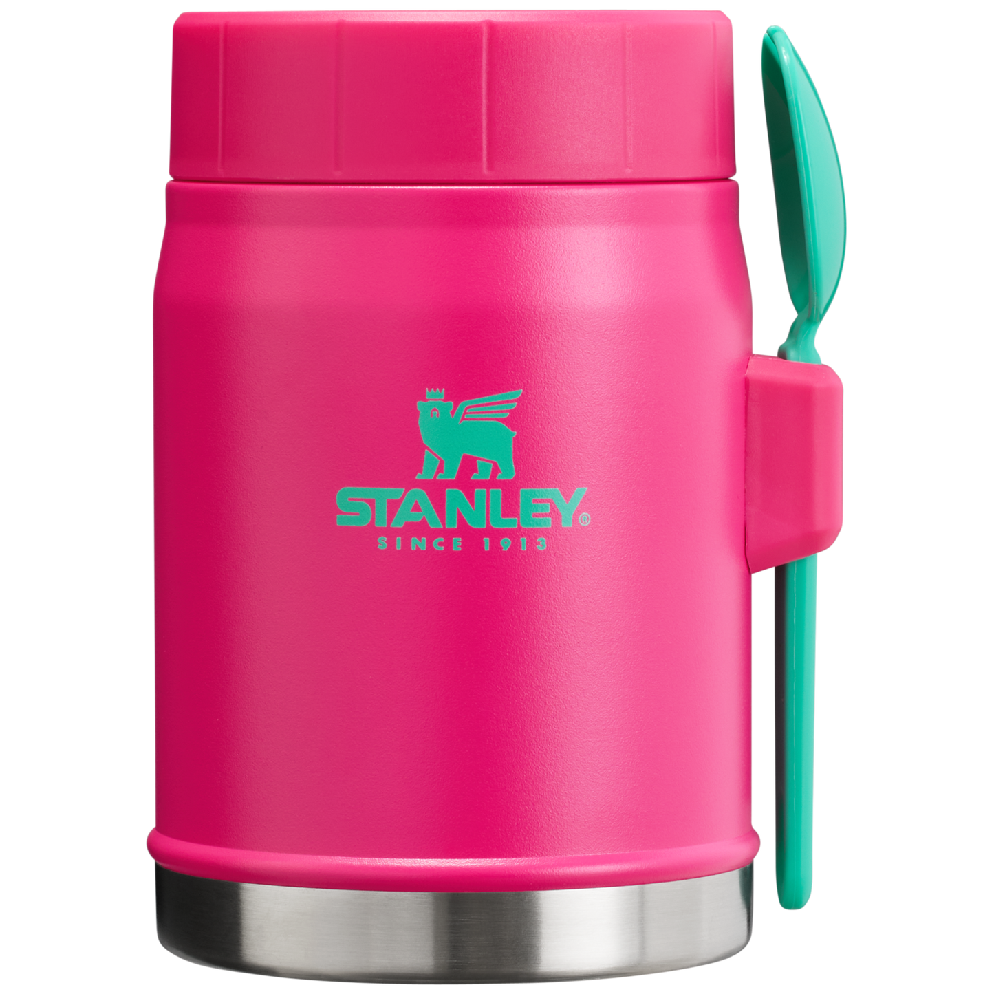 Stanley Heritage Vacuum Food Jar With Spork 14OZ In Passion Pink