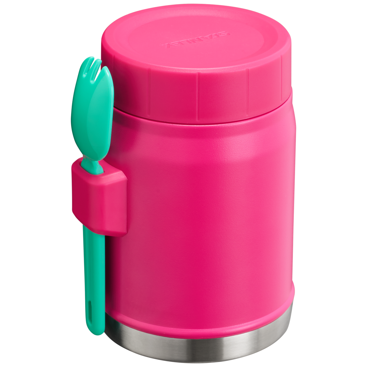 Stanley Heritage Vacuum Food Jar With Spork 14OZ In Passion Pink