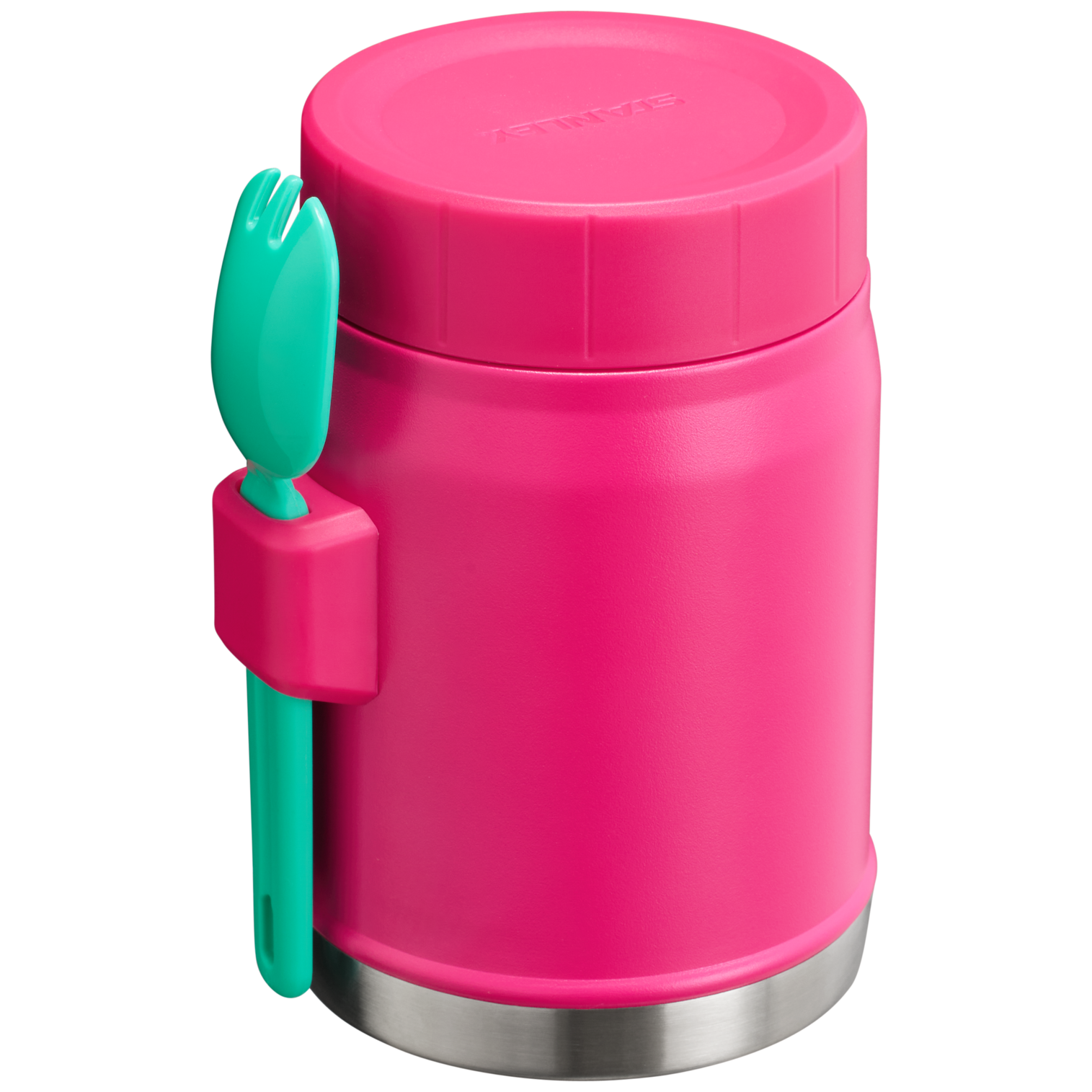 Stanley Heritage Vacuum Food Jar With Spork 14OZ In Passion Pink