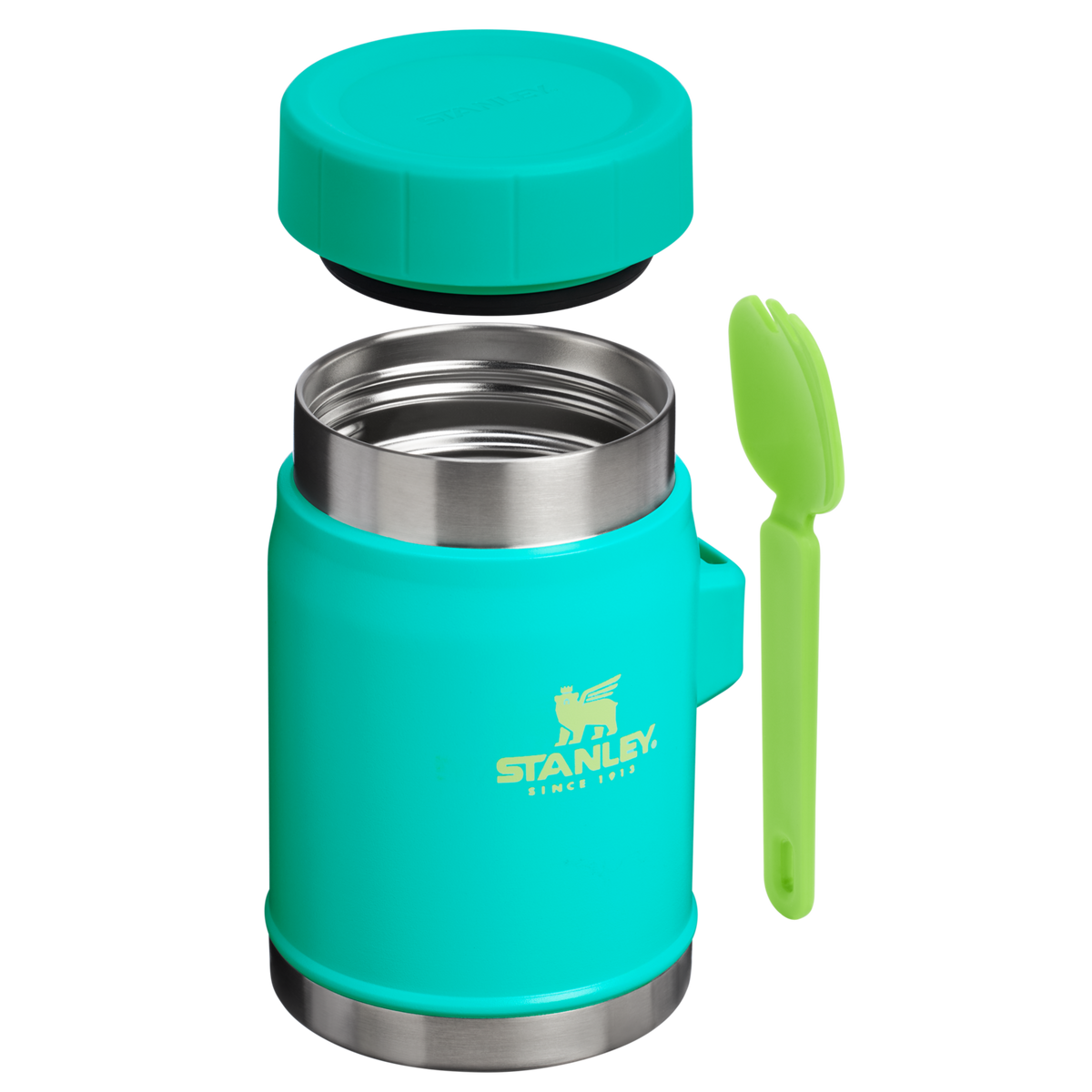Stanley Heritage Vacuum Food Jar With Spork 14OZ In Tropical Teal