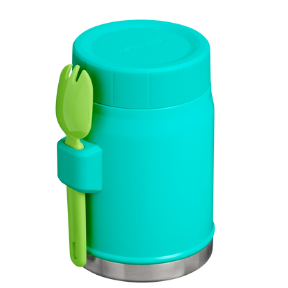Stanley Heritage Vacuum Food Jar With Spork 14OZ In Tropical Teal