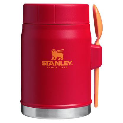 Stanley Heritage Vacuum Food Jar With Spork 14OZ In Chili Red