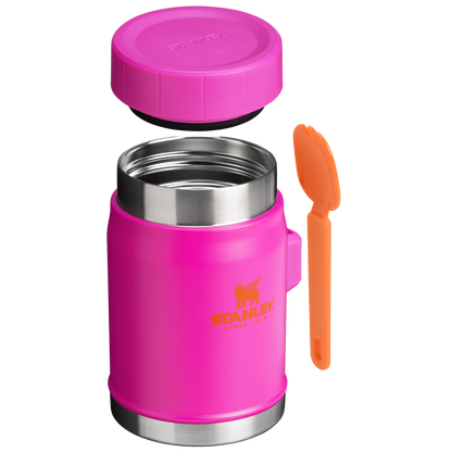 Stanley Heritage Vacuum Food Jar With Spork 14OZ In Vivid Violet