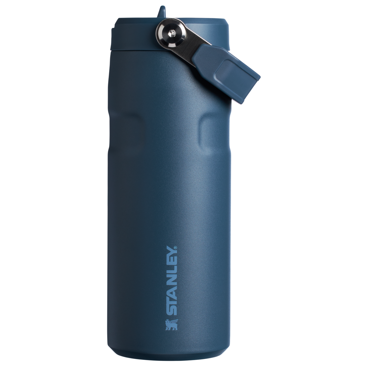 Stanley IceFlow Aerolight stainless steel water bottle in Navy with Flip Straw
