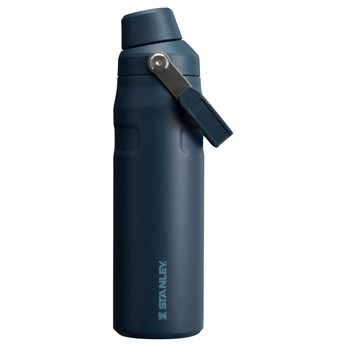Stanley IceFlow Water Bottle with Fast Flow Lid 24 OZ In Navy Blue