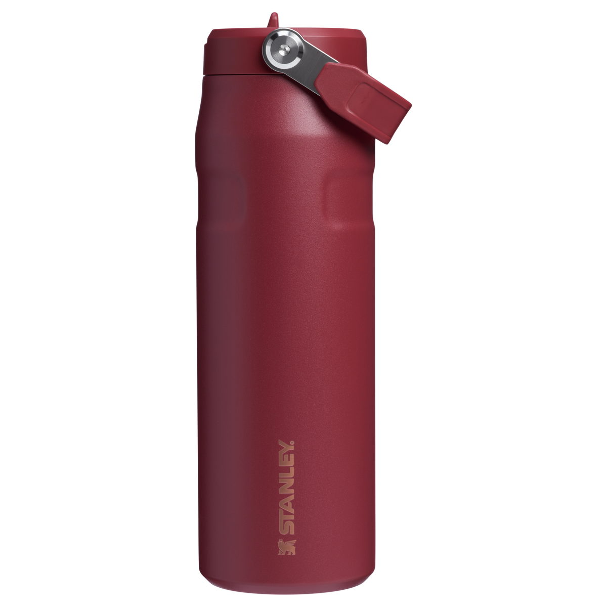 Stanley IceFlow Aerolight Bottle With Flip Straw 24 OZ In Gilded Pomegranate Red