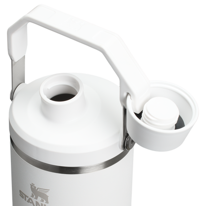 Stanley 40 OZ Ice Flow Fast Flow Insulated Tumbler In Frost White