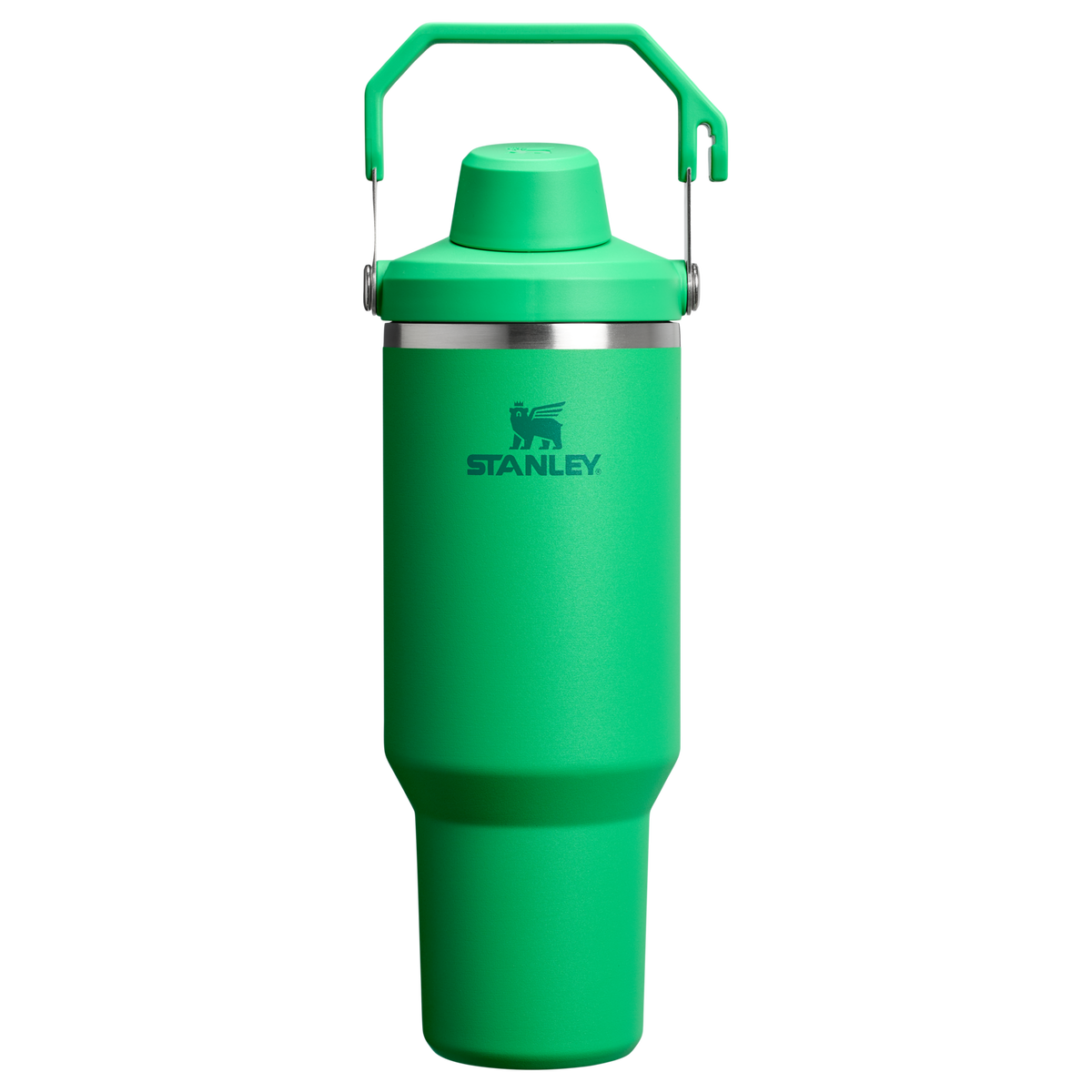 Stanley 40 OZ Ice Flow Fast Flow Insulated Tumbler In Meadow Green