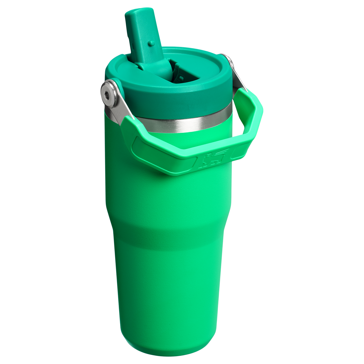 Stanley 14 OZ Ice Flow Flip Straw Insulated Tumbler In Meadow Green