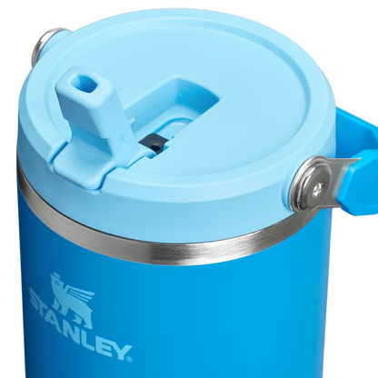 Stanley 40 OZ Ice Flow Flip Straw Insulated Tumbler In Azure Blue