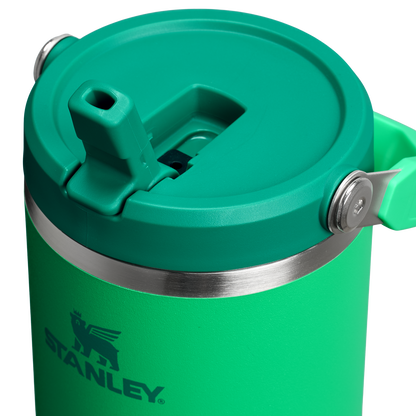 Stanley 40 OZ Ice Flow Flip Straw Insulated Tumbler In Meadow Green