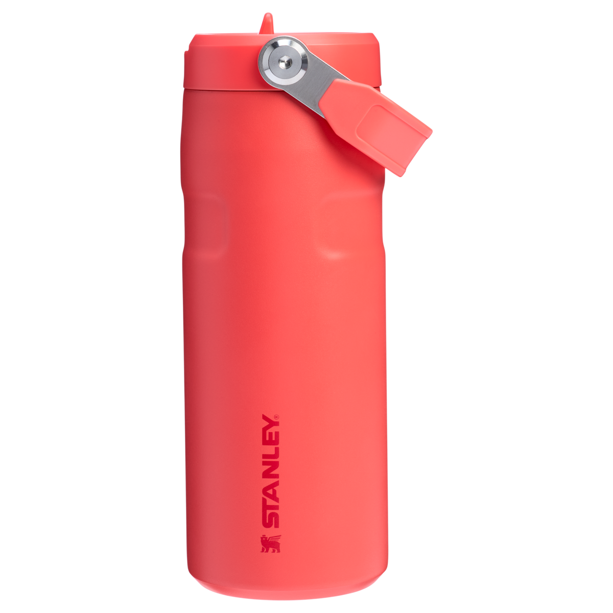Stanley 16 Oz IceFlow Aerolight Water Bottle Flip Straw In Chili Red