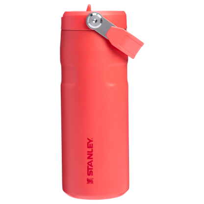 Stanley 16 Oz IceFlow Aerolight Water Bottle Flip Straw In Chili Red
