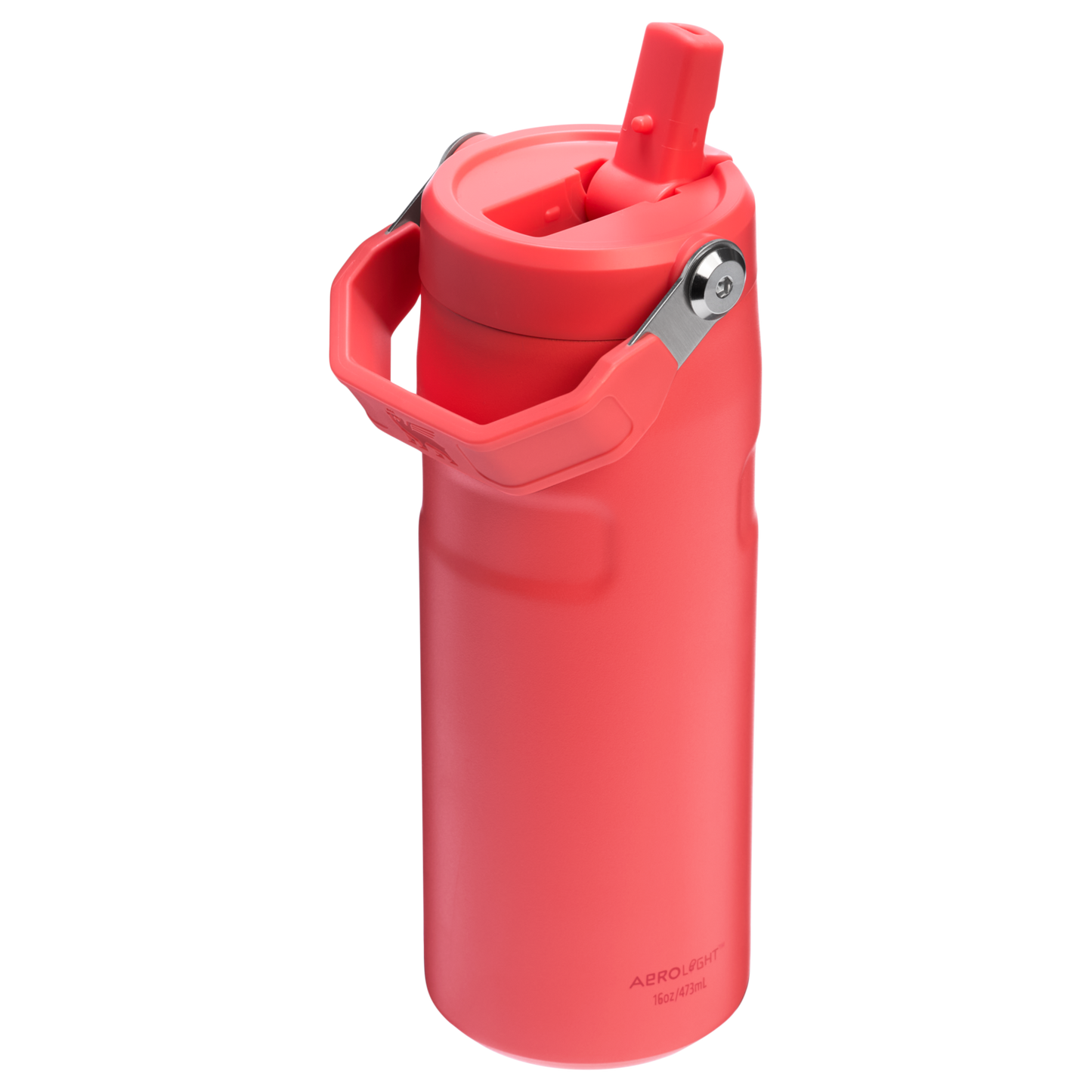 Stanley 16 Oz IceFlow Aerolight Water Bottle Flip Straw In Chili Red