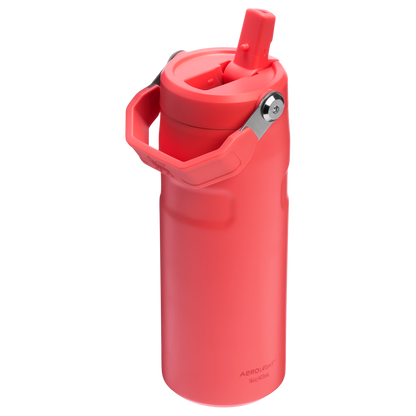 Stanley 16 Oz IceFlow Aerolight Water Bottle Flip Straw In Chili Red