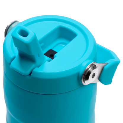Stanley 16 Oz IceFlow Aerolight Water Bottle Flip Straw In Splash Blue
