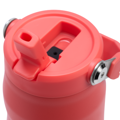 Stanley 24 oz IceFlow Aerolight Water Bottle WIth A Flip Straw In Hot Coral Red