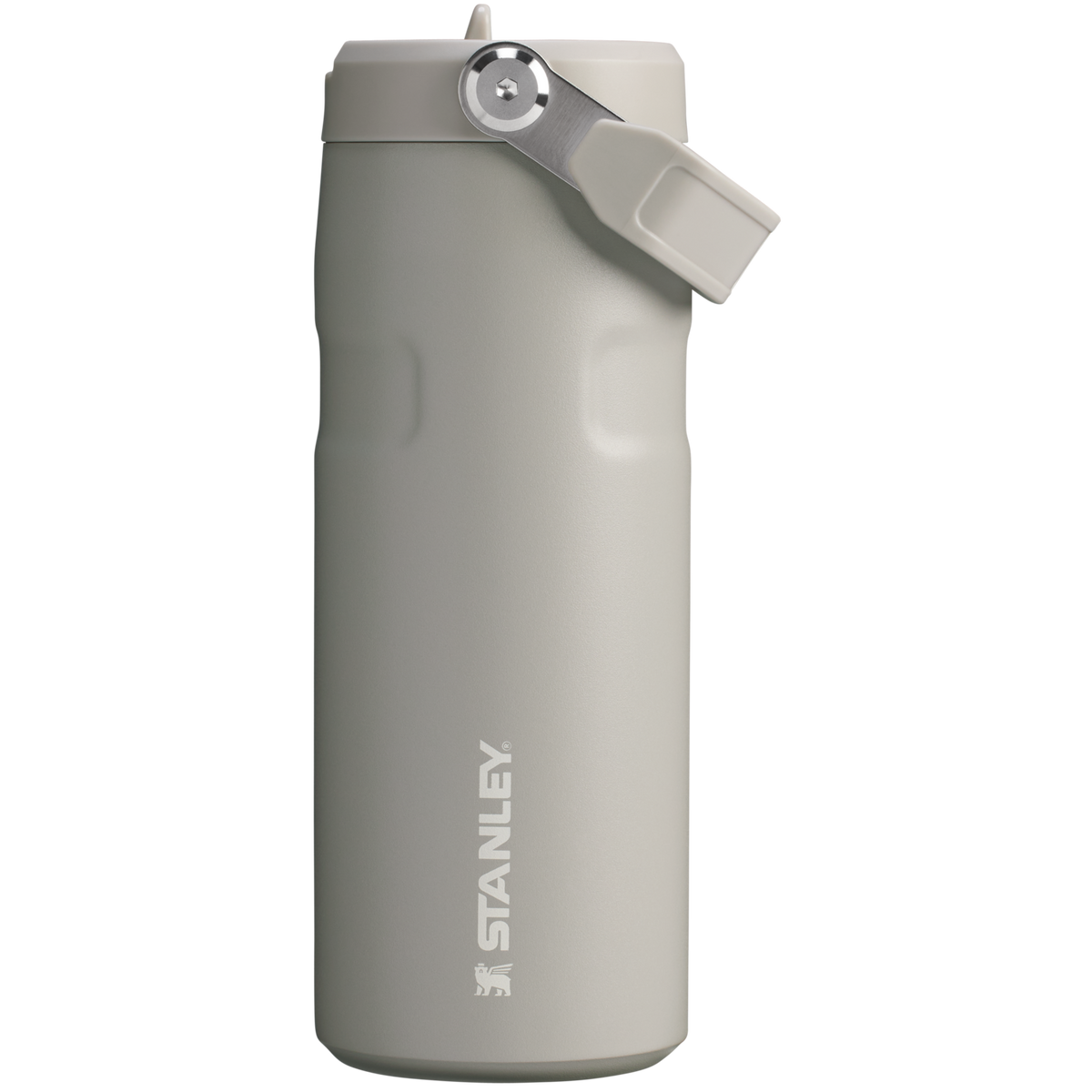 Stanley IceFlow Aerolight stainless steel water bottle in Ash with Flip Straw