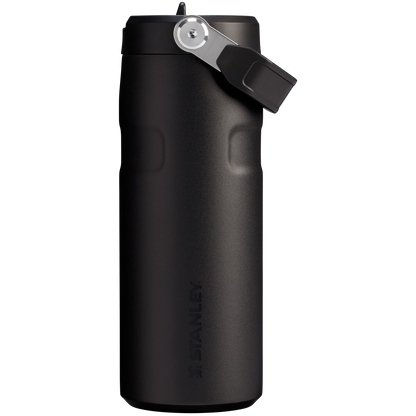 Stanley IceFlow Aerolight stainless steel water bottle in Black with Flip Straw