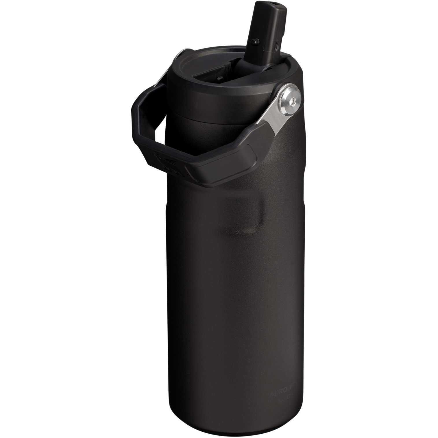 Stanley IceFlow Aerolight stainless steel water bottle in Black with Flip Straw