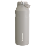 Stanley IceFlow Aerolight stainless steel water bottle in Ash with Flip Straw