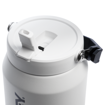 Stanley 64 OZ IceFlow Flip Straw Water Jug In Chalk White